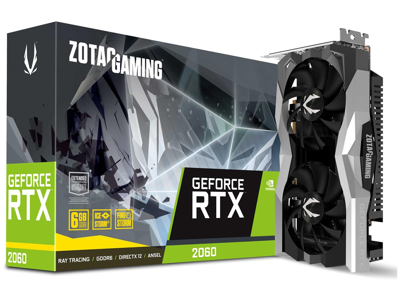 ZOTAC GAMING GeForce RTX 2060 Twin Fan ZT-T20600F-10M [PCIExp 6GB] �̐��i�摜