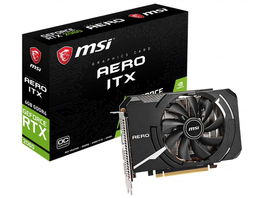 GeForce RTX 2060 AERO ITX 6G OC [PCIExp 6GB] �̐��i�摜