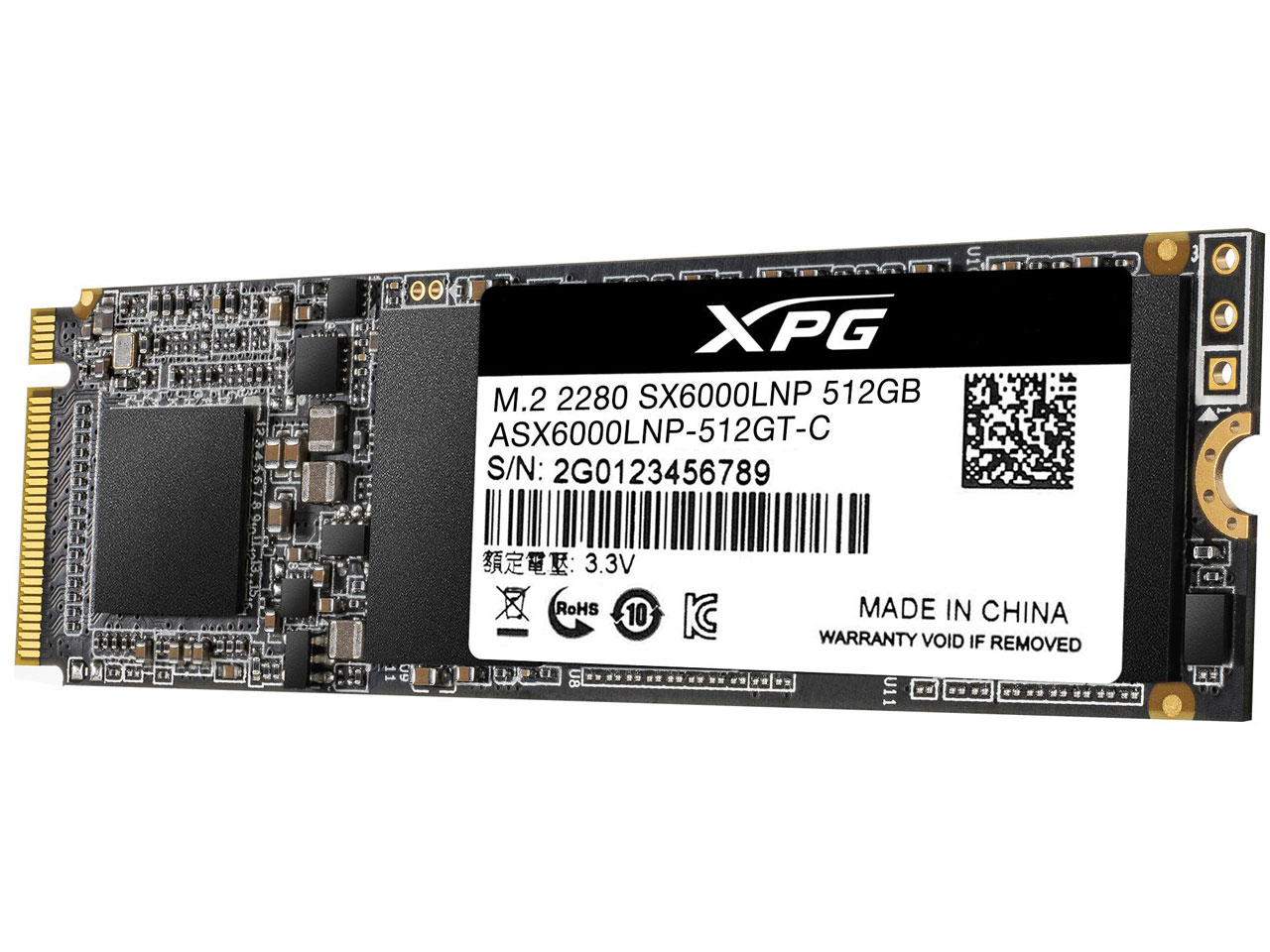XPG SX6000 Lite ASX6000LNP-512GT-C
