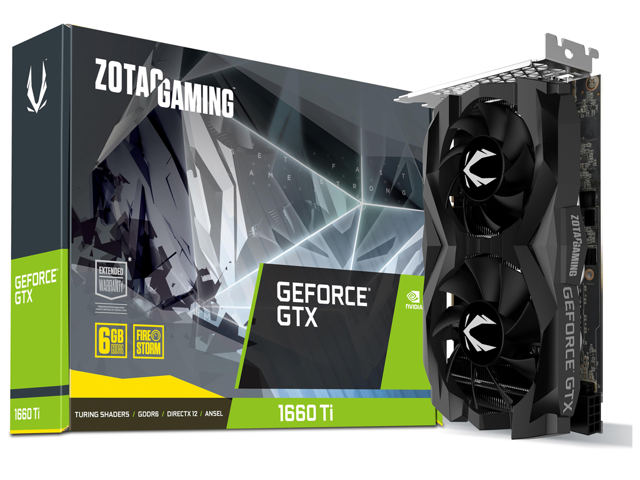 ZOTAC GAMING GeForce GTX 1660 Ti 6GB GDDR6 ZT-T16610F-10L [PCIExp 6GB] �̐��i�摜