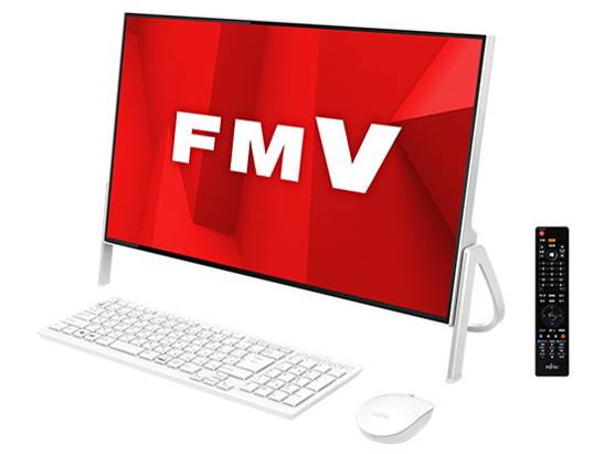 FMV ESPRIMO FH�V���[�Y WF1/D1 KC_WF1D1_A030 Core i7�ETV�@�\�E������8GB�EHDD 3TB+16GB Optane �������EBlu-ray���ڃ��f�� [�z���C�g] �̐��i�摜