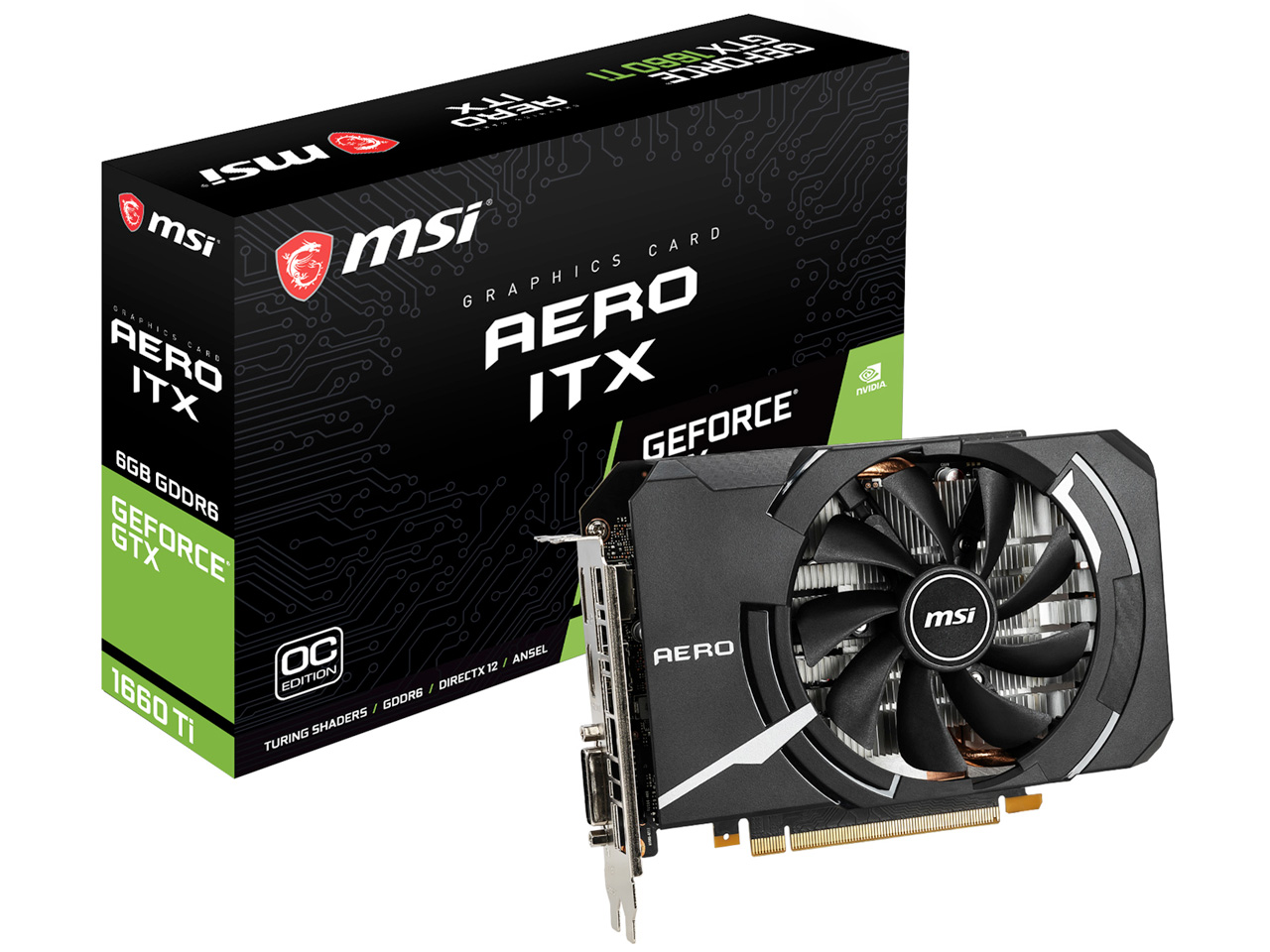 GeForce GTX 1660 Ti AERO ITX 6G OC [PCIExp 6GB] �̐��i�摜