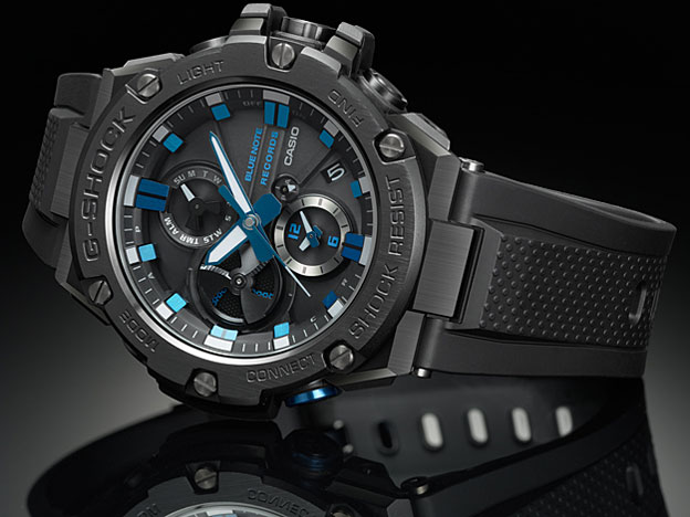 G-SHOCK G-STEEL BLUE NOTE RECORDS �R���{���[�V�������f�� GST-B100BNR-1AJR