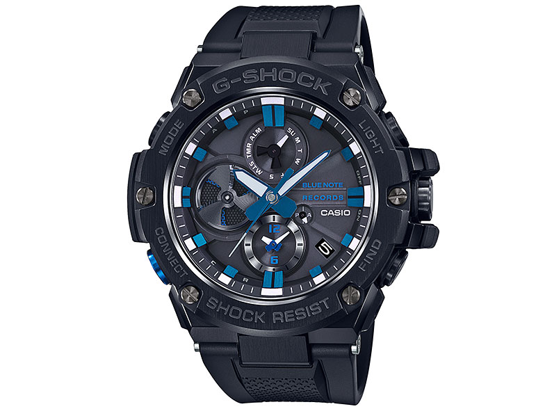 g shock blue note watch