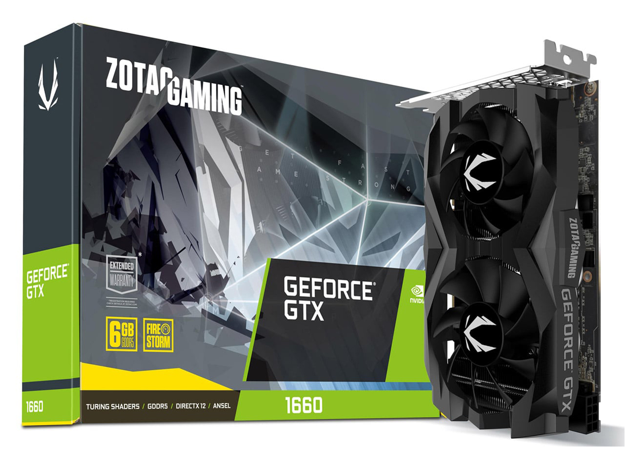 ZOTAC GAMING GeForce GTX 1660 6GB GDDR5 ZT-T16600F-10L [PCIExp 6GB] �̐��i�摜