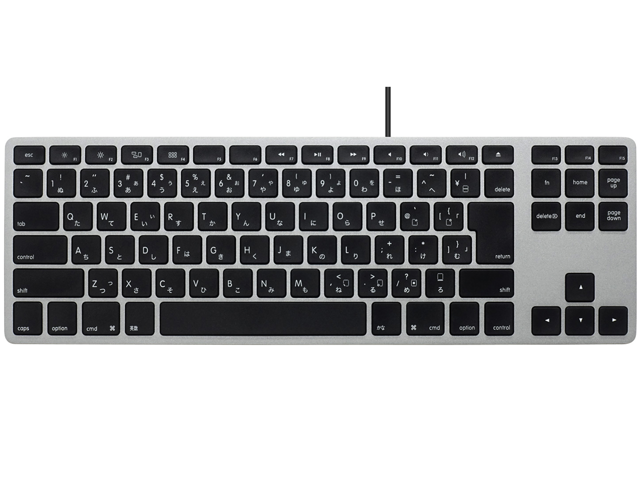 Matias Wired Aluminum Tenkeyless keyboard for Mac FK308B-JP [Space Gray] �̐��i�摜