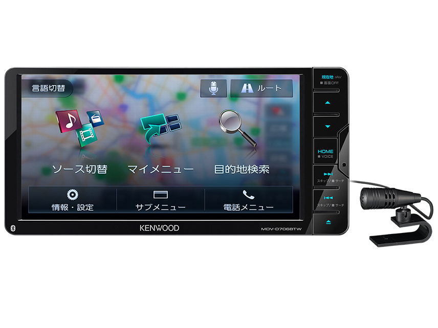 彩速ナビ MDV-D706BTW の製品画像
