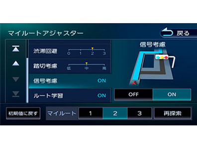 『機能画面3』 彩速ナビ MDV-D706BTW の製品画像