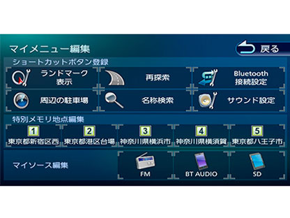 『機能画面4』 彩速ナビ MDV-D706BTW の製品画像
