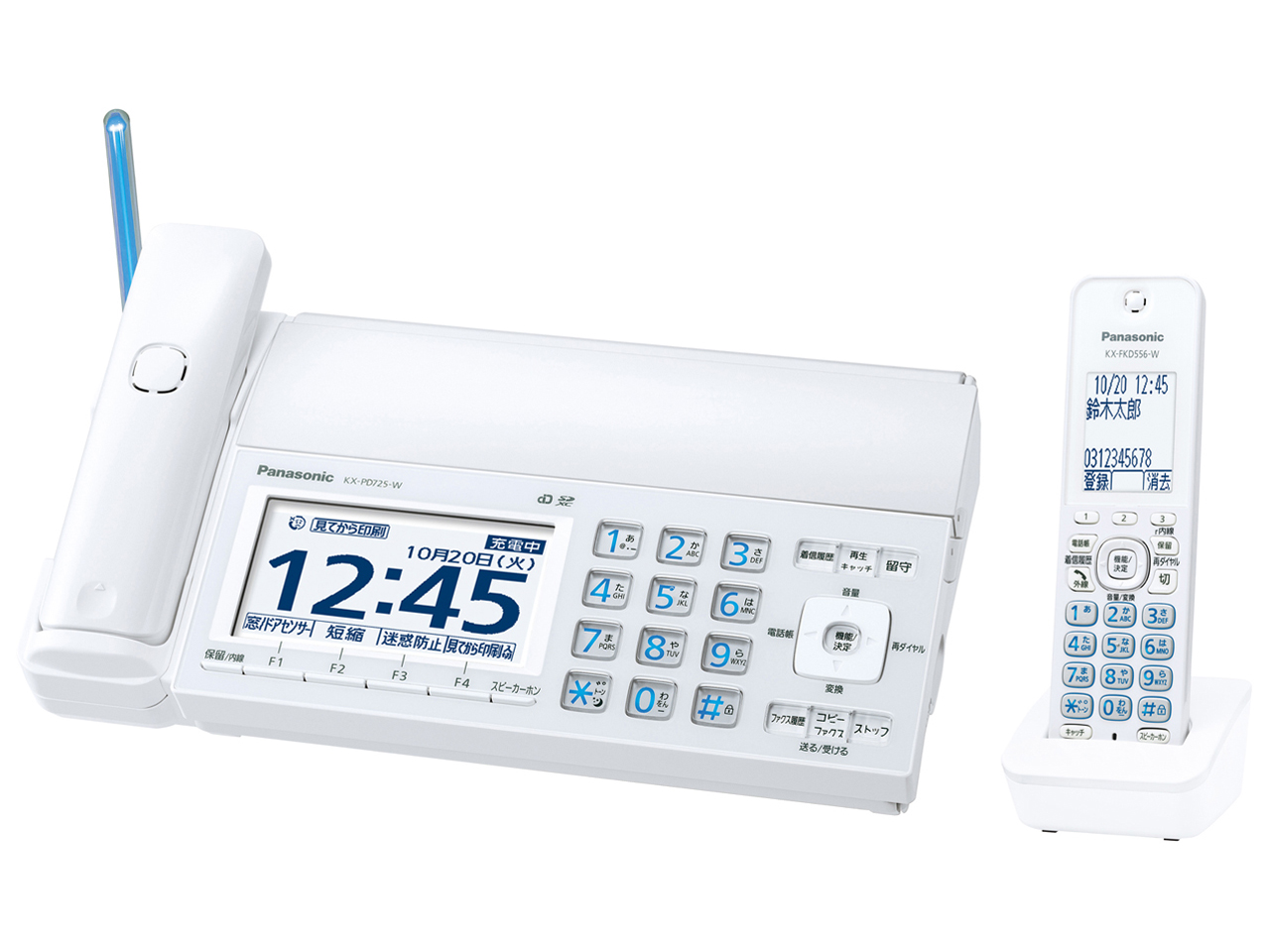 ���������� KX-PD725DL-W [�z���C�g] �̐��i�摜