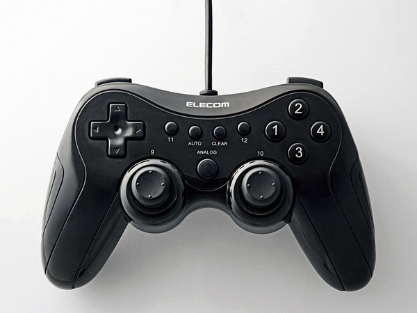 12�{�^��USB�Q�[���p�b�h JC-FU2912FBK [�u���b�N] �̐��i�摜