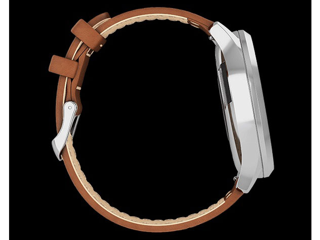 vivomove HR 010-01850-7A [Silver Tan Leather]