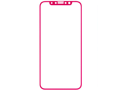 iFace Round Edge Color Glass Screen Protector iPhone XS/X�p [�z�b�g�s���N] �̐��i�摜