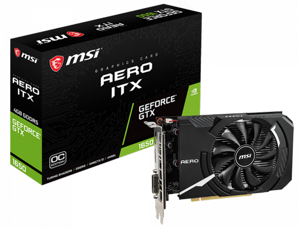 GeForce GTX 1650 AERO ITX 4G OC [PCIExp 4GB] �̐��i�摜
