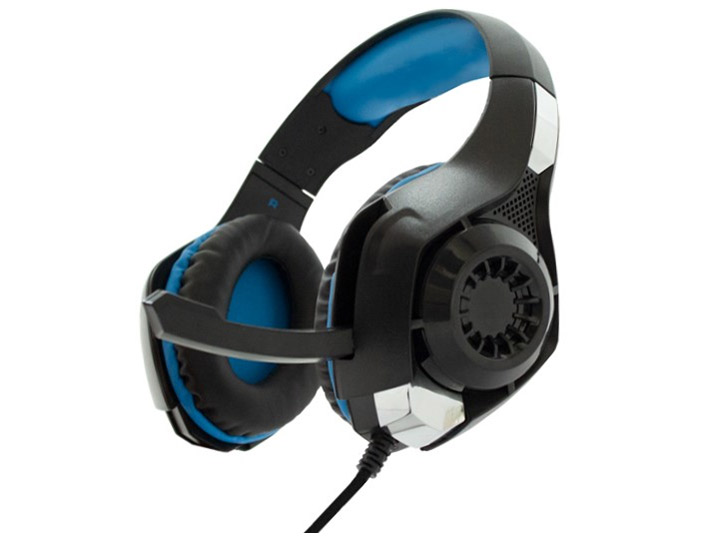 PS4�p �Q�[�~���O�G�f�B�V���� �w�b�h�Z�b�g ANS-PF066BL [�u���[] �̐��i�摜