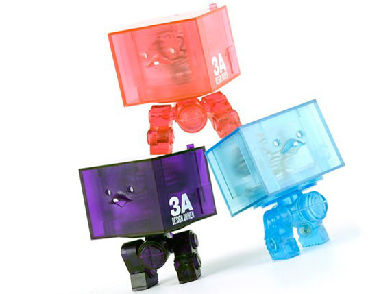 World War Robot 3AGO Clear Square R1 Set