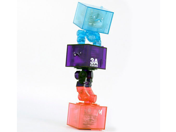 World War Robot 3AGO Clear Square R1 Set
