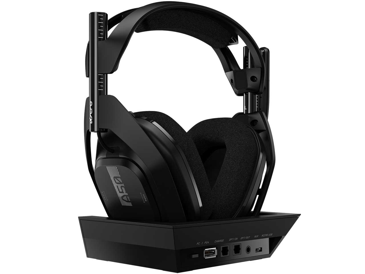 『本体 斜め』 ASTRO A50 Wireless Headset + BASE STATION A50WL002 の製品画像