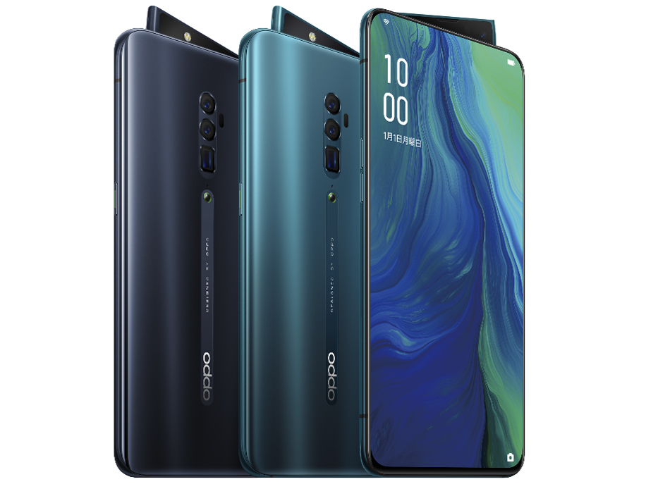 OPPO Reno 10x Zoom SIM�t���[ [�W�F�b�g�u���b�N] �̐��i�摜