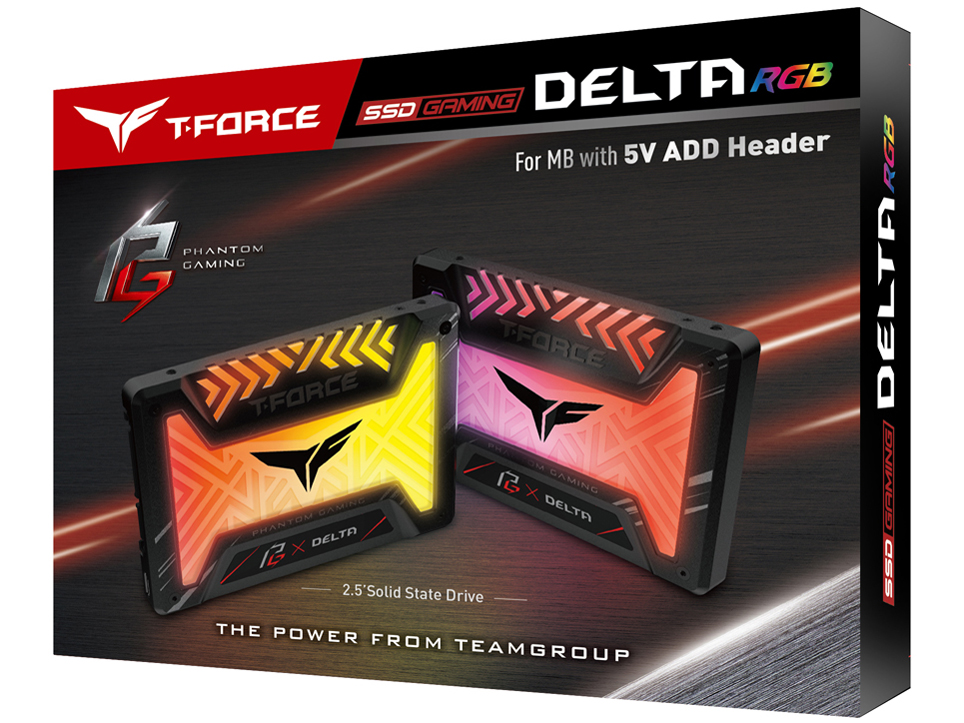 T-FORCE DELTA Phantom Gaming RGB SSD (5V) T253PG500G3C313 [�u���b�N]