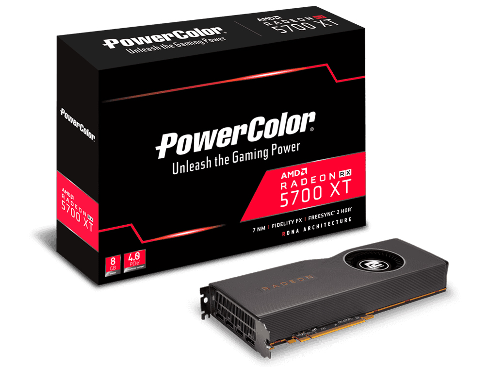 PowerColor RX 5700XT 8GB GDDR6 AXRX 5700XT 8GBD6-M3DH [PCIExp 8GB] �̐��i�摜