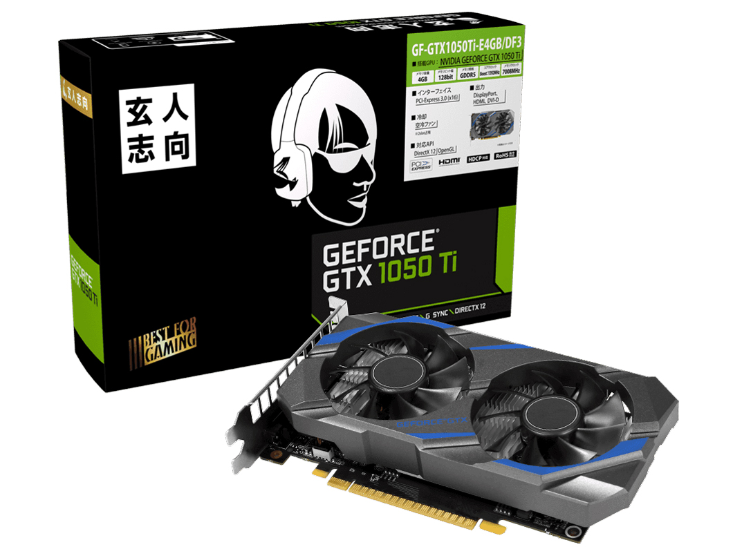 GF-GTX1050Ti-E4GB/DF3 [PCIExp 4GB] �̐��i�摜
