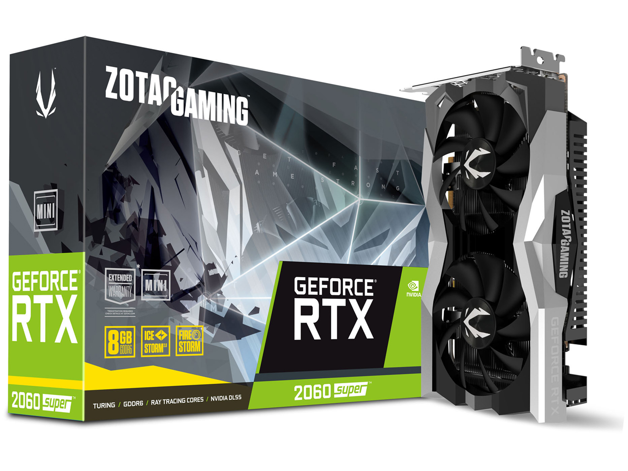 ZOTAC GAMING GeForce RTX 2060 SUPER MINI ZT-T20610E-10M [PCIExp 8GB] �̐��i�摜