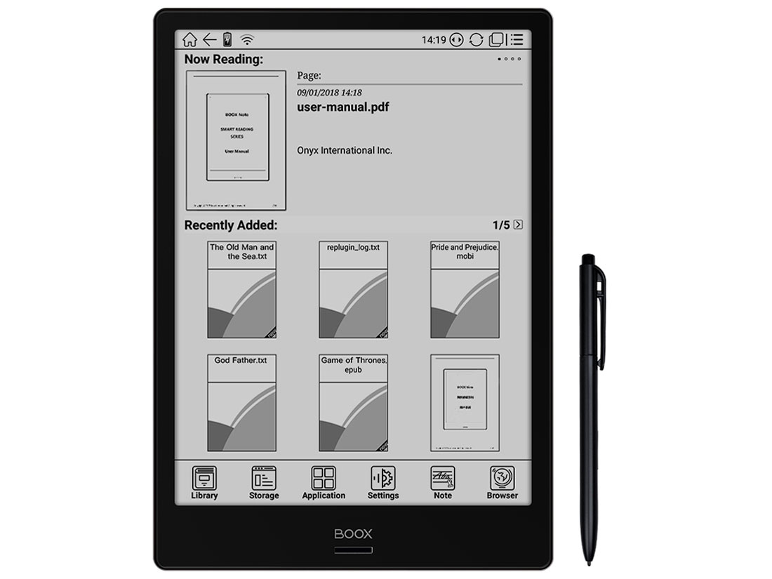 BOOX Note �̐��i�摜