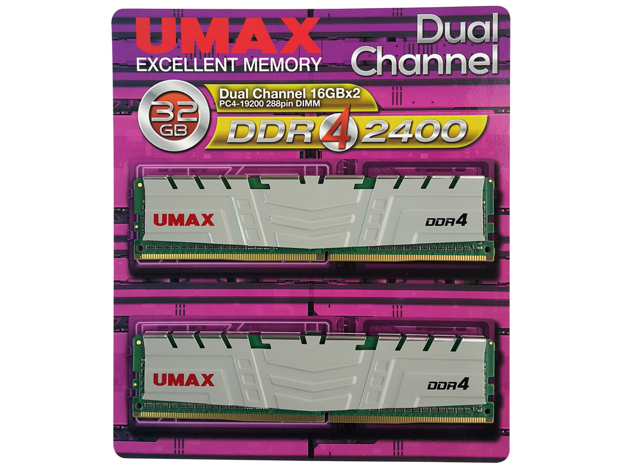 UM-DDR4D-2400-32GBHS [DDR4 PC4-19200 16GB 2���g] �̐��i�摜