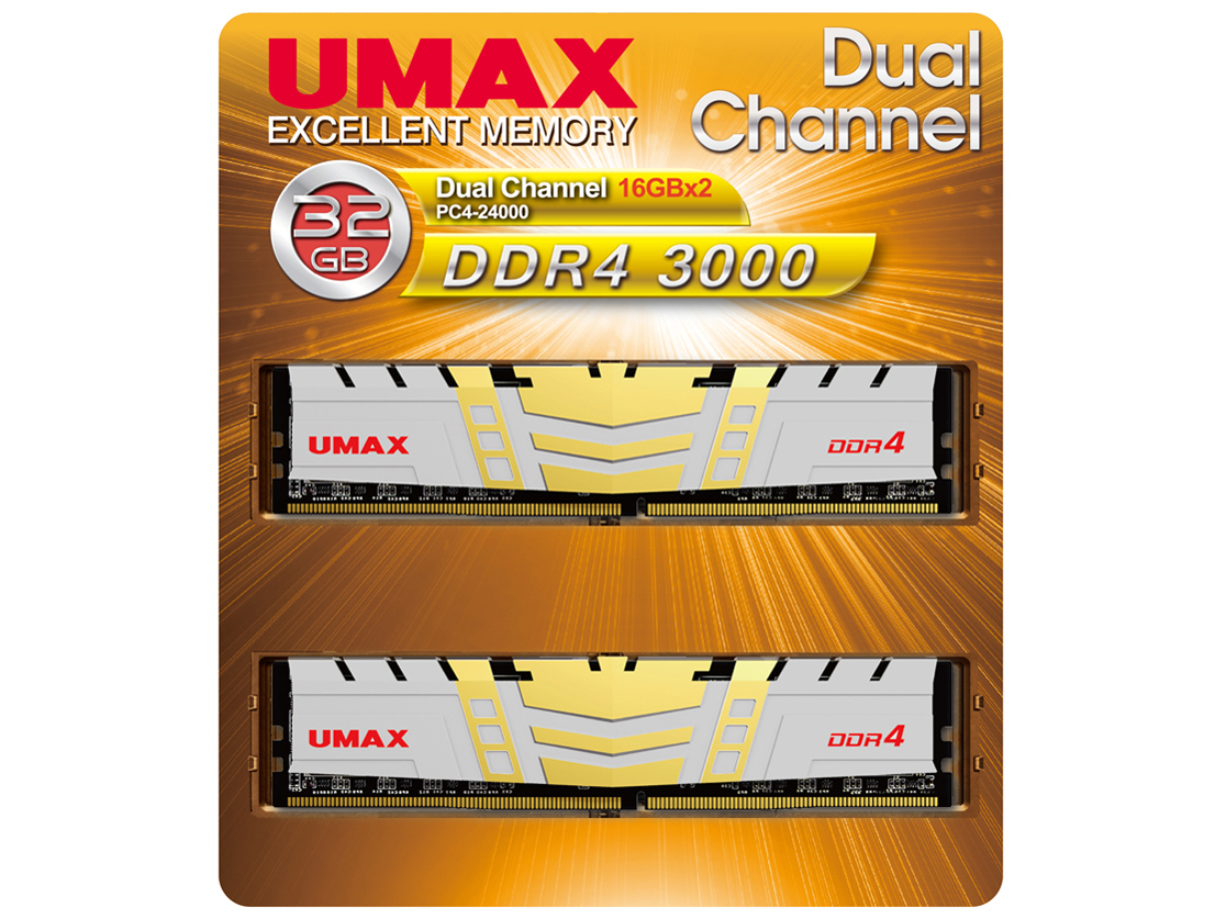 UM-DDR4D-3000-32GBHS [DDR4 PC4-24000 16GB 2���g] �̐��i�摜
