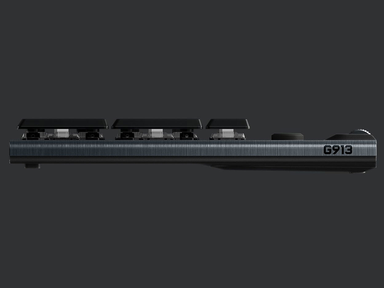 『本体 右側面』 G913 LIGHTSPEED Wireless Mechanical Gaming Keyboard-Linear G913-LN [カーボンブラック] の製品画像