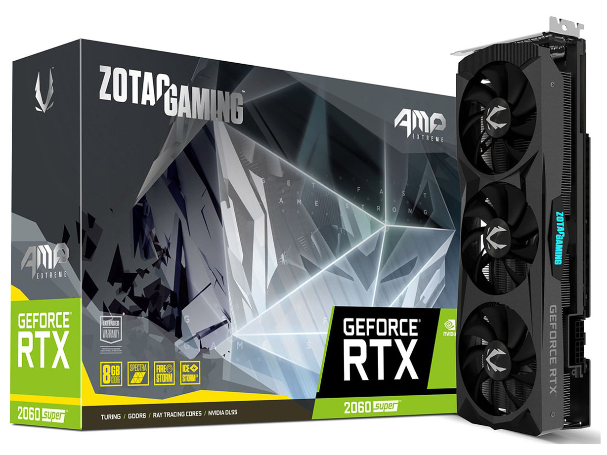 ZOTAC GAMING GeForce RTX 2060 SUPER AMP Extreme ZT-T20610B-10P [PCIExp 8GB] �̐��i�摜