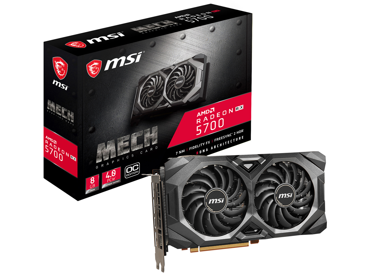 Radeon RX 5700 MECH OC [PCIExp 8GB] �̐��i�摜