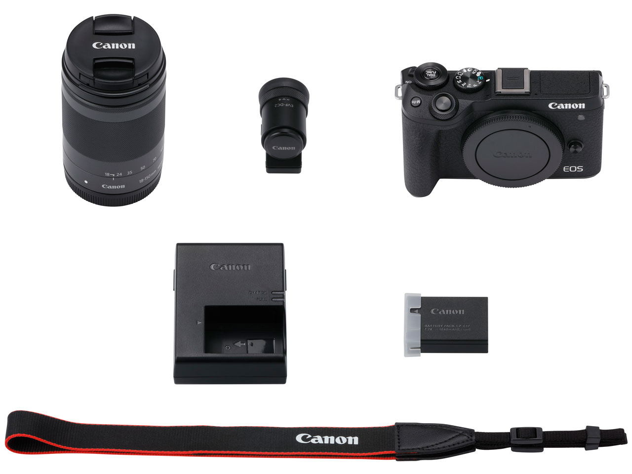 EOS M6 Mark II EF-M18-150 IS STM �����YEVF�L�b�g [�u���b�N]