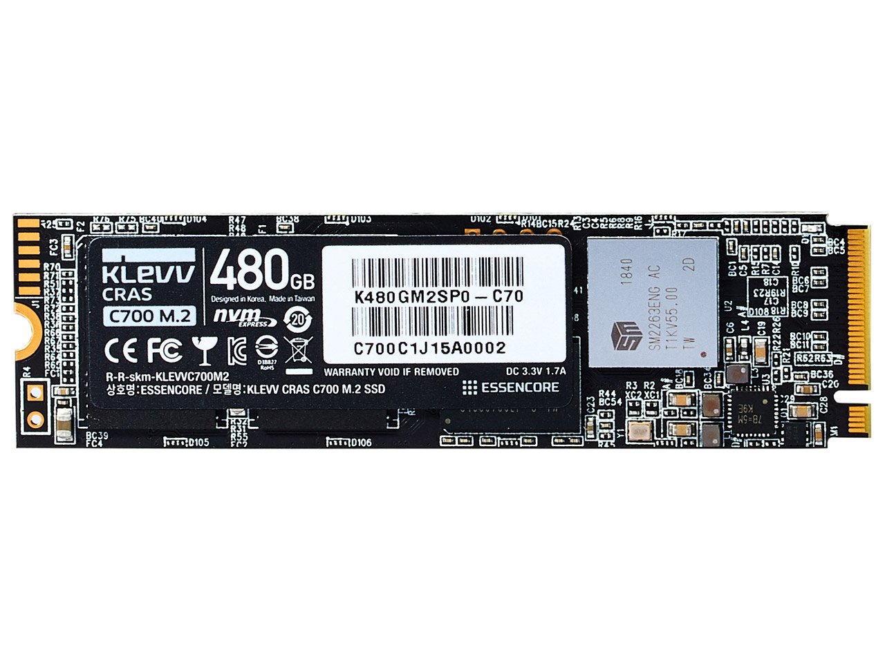 KLEVV CRAS C700 M.2 K480GM2SP0-C70 �̐��i�摜