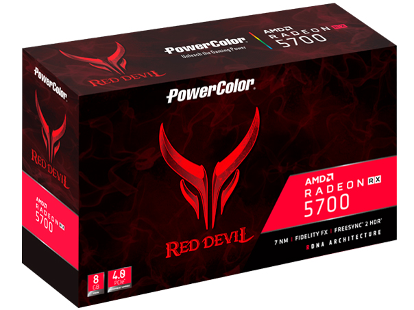 PowerColor Red Devil Radeon RX 5700 AXRX 5700 8GBD6-3DHE/OC [PCIExp 8GB]
