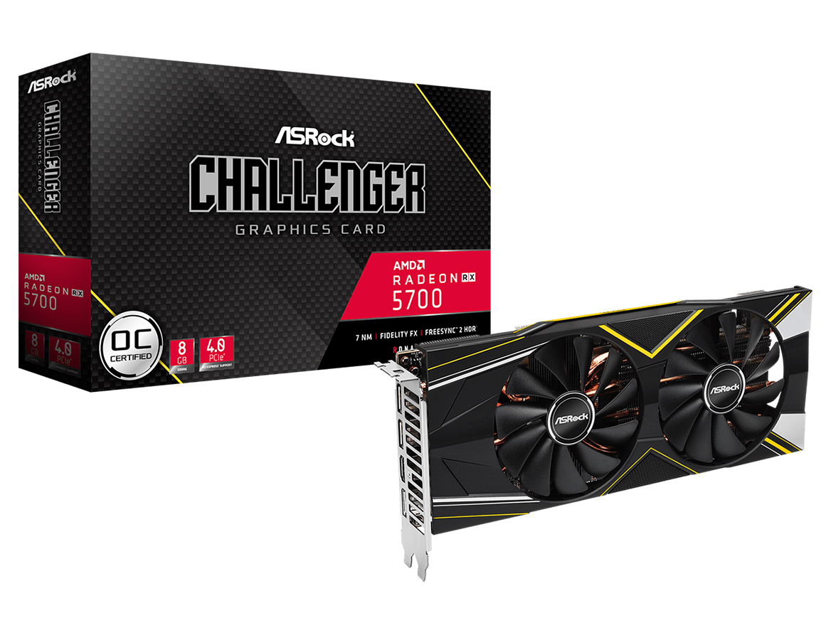 Radeon RX 5700 Challenger D 8G OC [PCIExp 8GB] �̐��i�摜