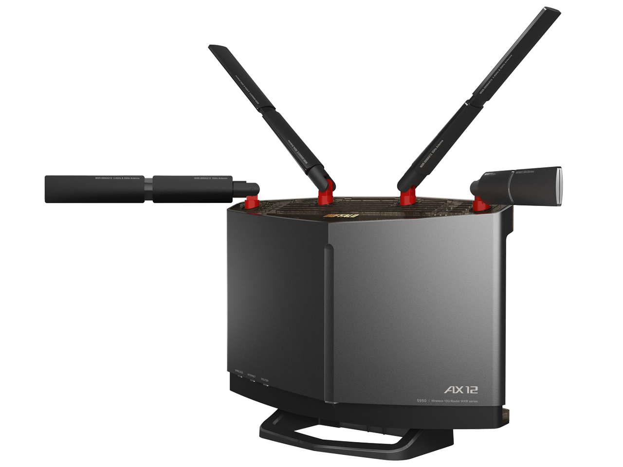 AirStation WXR-5950AX12R [�`�^�j�E���O���[×�N���A�u���b�N] �̐��i�摜