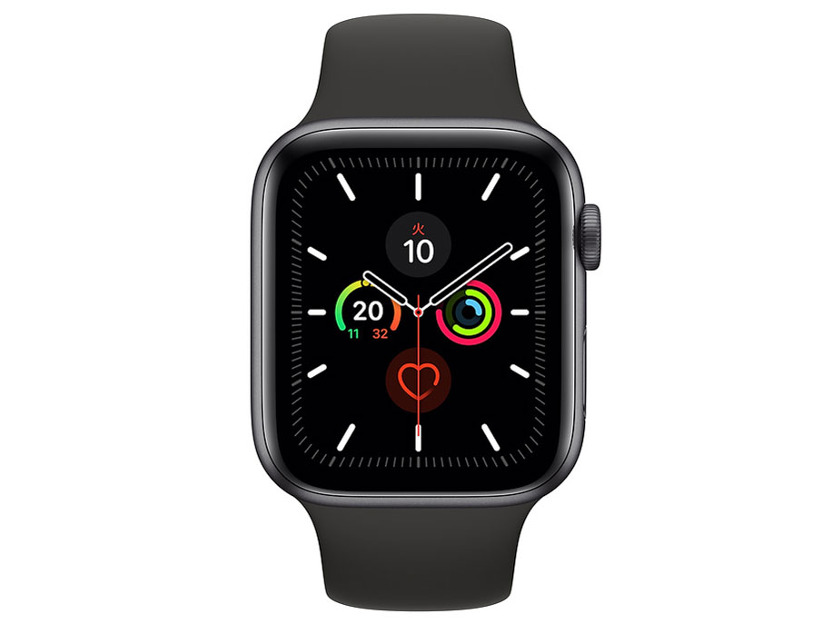 Apple Watch Series 5 GPS���f�� 44mm MWVF2J/A [�u���b�N�X�|�[�c�o���h]