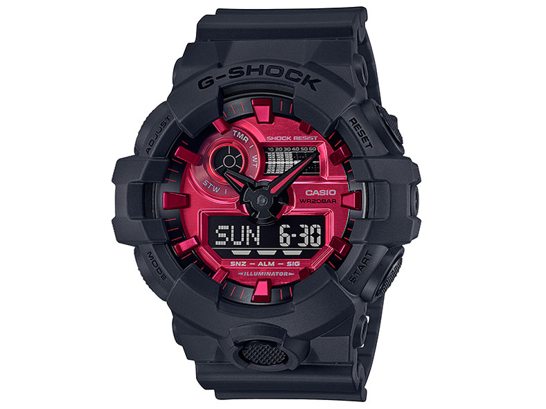 G-SHOCK Black and Red Series GA-700AR-1AJF �̐��i�摜