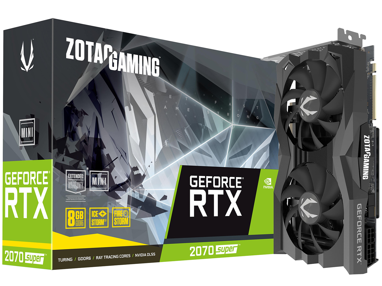 ZOTAC GAMING GeForce RTX 2070 SUPER MINI ZT-T20710E-10M [PCIExp 8GB] �̐��i�摜