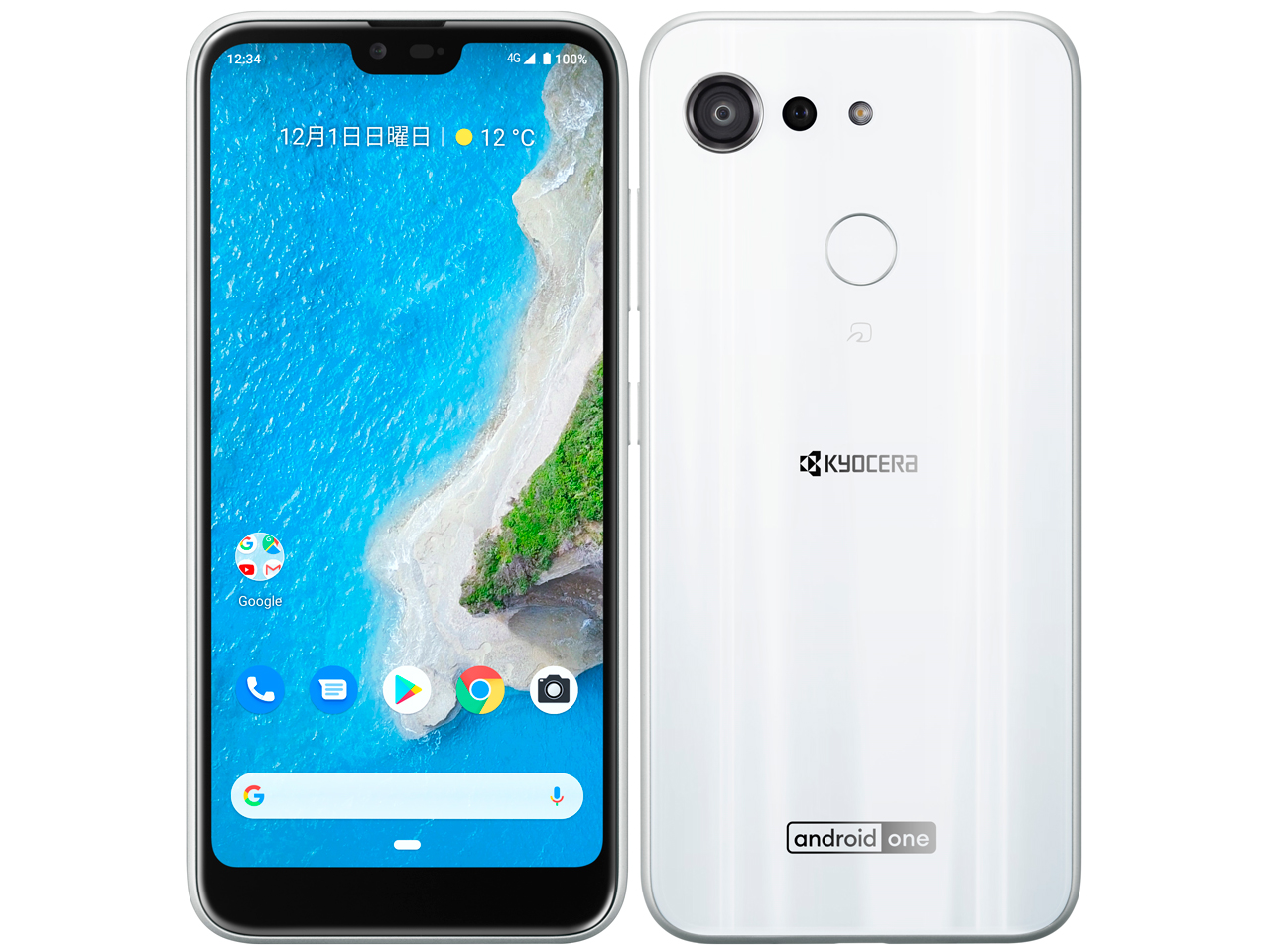 Android One S6 ���C���o�C�� [�z���C�g] �̐��i�摜