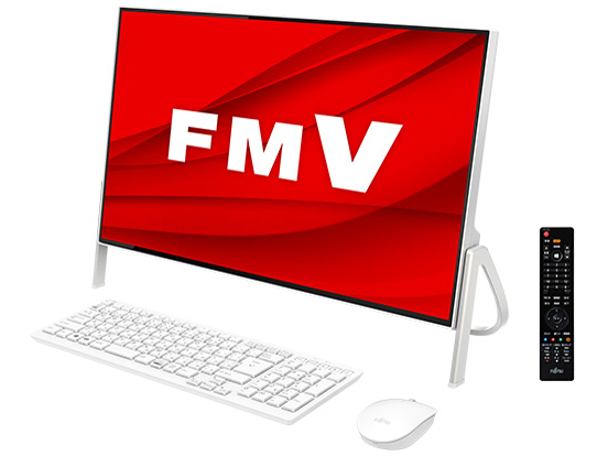 FMV ESPRIMO FH�V���[�Y WF1/D3 KC_WF1D3_A060 Core i7�ETV�@�\�E������32GB�ESSD 256GB+HDD 3TB�EBlu-ray�EOffice���ڃ��f�� [�z���C�g] �̐��i�摜