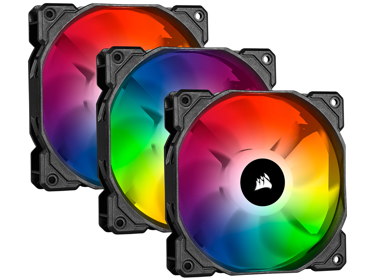 iCUE SP120 RGB PRO Triple Fan Kit with Lighting Node CO-9050094-WW �̐��i�摜