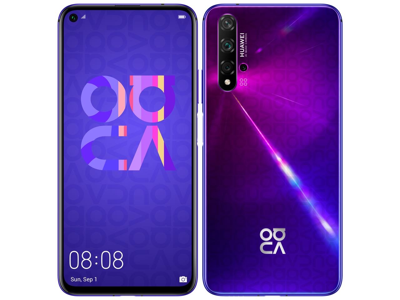 HUAWEI nova 5T SIM�t���[ [�~�b�h�T�}�[�p�[�v��] �̐��i�摜