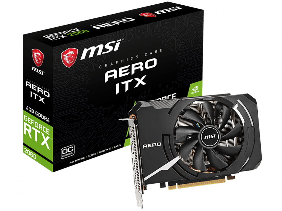 GeForce RTX 2060 AERO ITX 6G OC-JP [PCIExp 6GB] �̐��i�摜