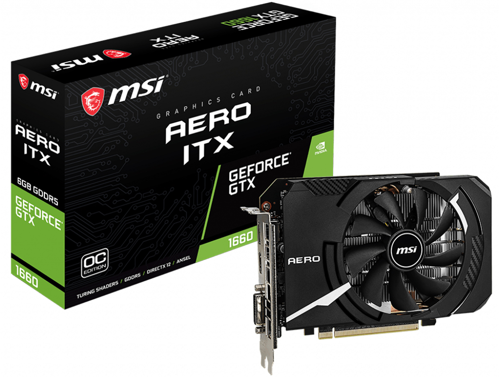 GeForce GTX 1660 AERO ITX 6G OC-JP [PCIExp 6GB] �̐��i�摜