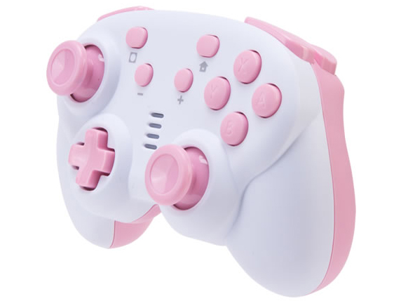 CYBER�E�W���C���R���g���[���[ �~�j �����^�C�v(SWITCH�p) CY-NSGYCMB-WP [�z���C�g×�s���N] �̐��i�摜