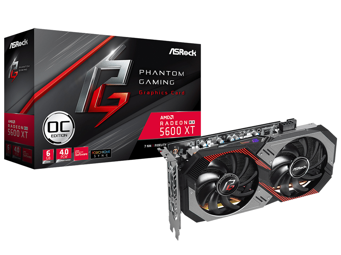 Radeon RX 5600 XT Phantom Gaming D2 6G OC [PCIExp 6GB] �̐��i�摜