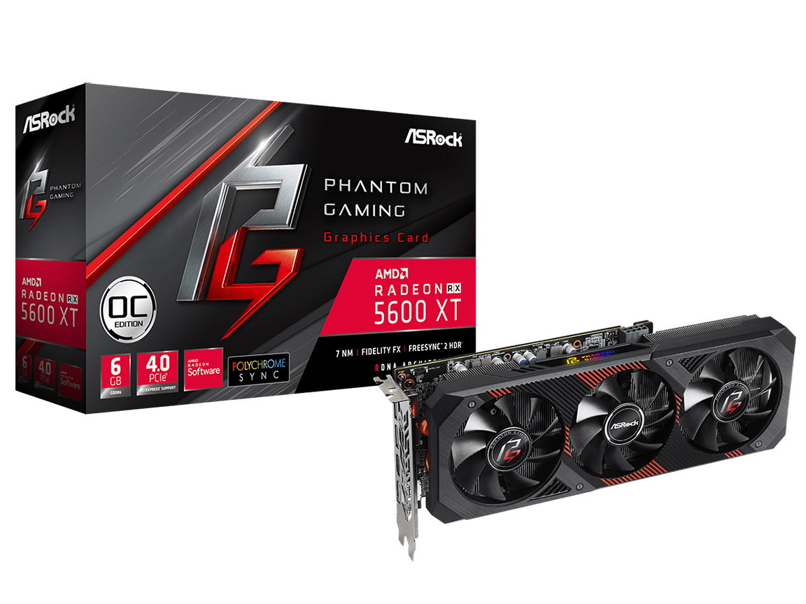 Radeon RX 5600 XT Phantom Gaming D3 6G OC [PCIExp 6GB] �̐��i�摜